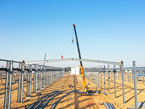  河南礦山｜智能產(chǎn)業(yè)園6號(hào)車間今日上梁大吉！